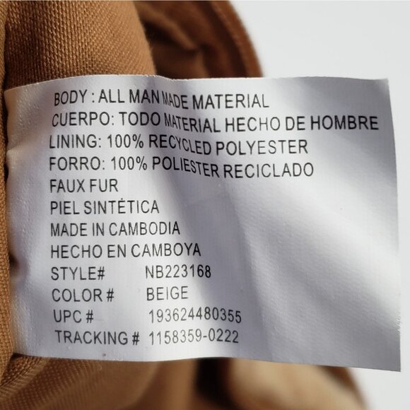 Sherpa and Cordoroy Belt Bag Gold Fanny Pack Beige - Picture 6 of 10